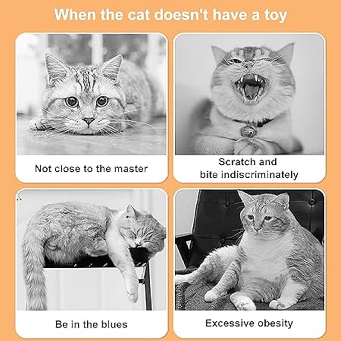 2Pcs Folded Cat Tunnel Toy for Indoor Cats,Collapsible Pet Spring Cat Toys with Feather Mouse Upgrade Interactive Toy Playing Tent for Puppy Kitten Accessories Home Self-Happy Cat Toys (Yellow)