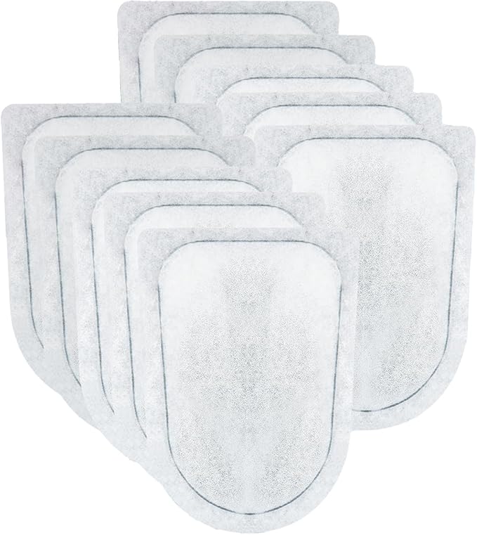 10 Pack EX Filter Cartridges Aquariums, Compatible with Whisper EX30/EX45/EX70 Filters,Large Carbon Filter Cartridges