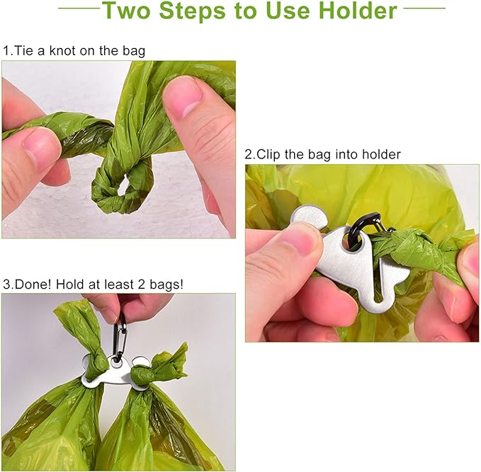 Dog Waste Bag Dispenser Pet Poop Bags Holder for Doggie Waste Bags Dispensers Soft Fabric Zipper Small Doggy Puppy Pouch for Leash Accessory Attachment with Carrier,Black