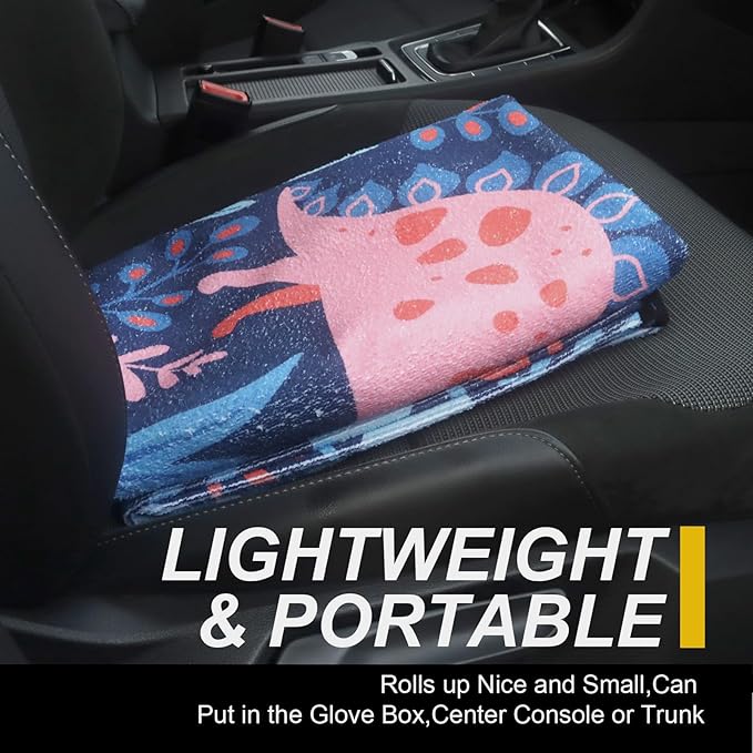 Back Seat Cover for Car Trucks Van SUV,Waterproof Rear Bench Towel Seat Covers for Dogs and Kids,Automotive Backseat Protector (Dinosaur)
