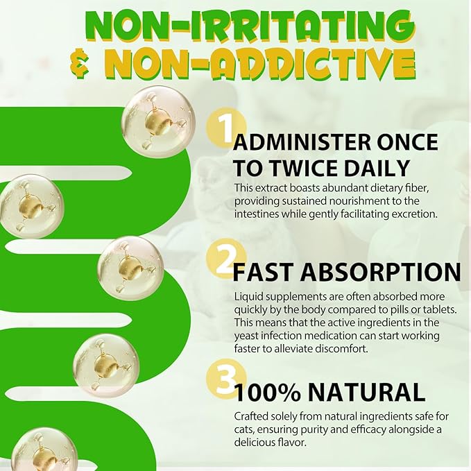 Cat Constipation Relief, Liquid Drops Supports Laxative Relief, Cat Herbal Supplements, Stool Softener Laxative Constipation Relief, Chicken Flavour- 60ml / 2 fl.oz