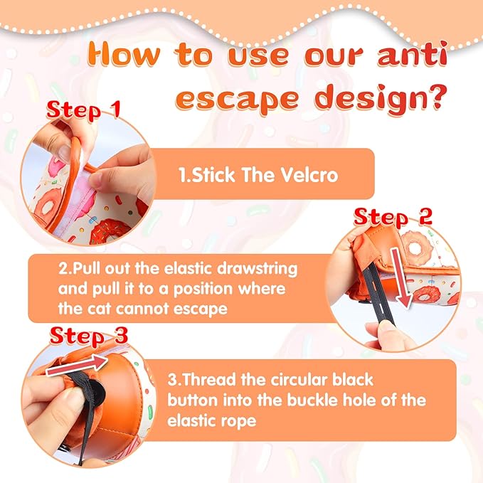 Cat Cone Collar Soft for Wound Healing, Foldable Neck Recovery Cone Anti Licking, Small Adjustable Surgery Cat Head Cone Alternative for Kittens(Size: M)