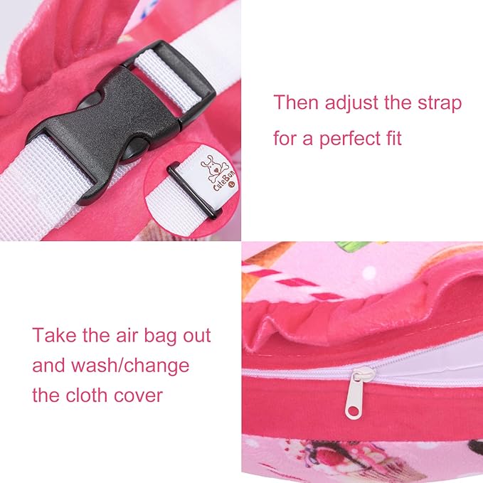 CuteBone Inflatable Dog Collar Alternative for Large Dogs After Surgery-Double Adjustable Neck Range P23SO00102XL