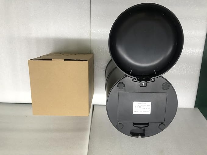 Automatic Cat Feeder Food Dispenser: 6L Timed Small Dog Dry Food Dispenser with 10s Voice - Distributeur Nourriture Chat Hund Programmable - Auto Pet Feeder with 1-6 Meals Black