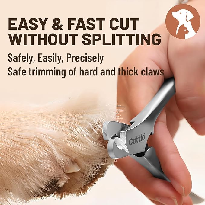 Dog Nail Clippers - All Steel Material, Built-in Spring,Heavy Duty Dog Nail Trimmer Full Metal Razor Sharp Professional for All Dogs Cats with Thick Toena,Dog Nail Trimmers