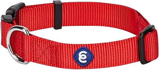 Blueberry Pet X-Small Dog Collar | Girl Dog Collars | Female Dog Collar XS | Quick Release Dog Collar | Rouge Red Nylon Dog Collar for Girl, Collar for Small Dogs
