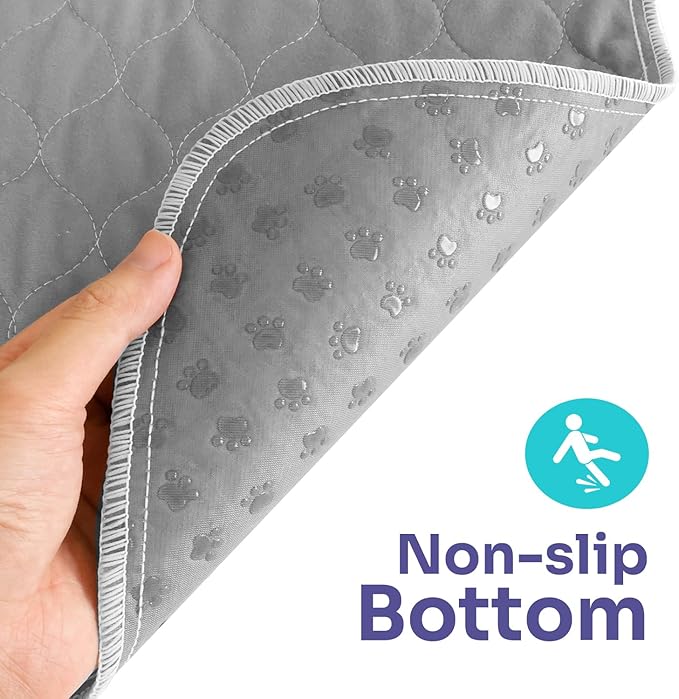 Conkote 2 Pack Washable Dog Pads 30" x 32", Reusable Pee Pads Waterproof Pet Puppy Playpen Pads Dog Mats with Non-Slip Bottom for Pet Training, Incontinence, Whelping, Playpen, Potty