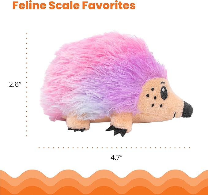Catstages Catnip Plushies Hedgehog Multicolored Plush Catnip Cat Toy