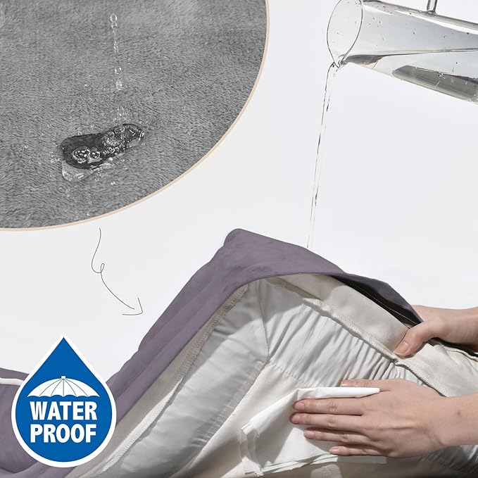 Comfort Expression Small Dog Beds Waterproof Orthopedic Foam Dog Sofa Beds for Small Dogs Comfy Pet Bed with Washable Removable Cover & Non-Slip Bottom(X-Small,Purple)