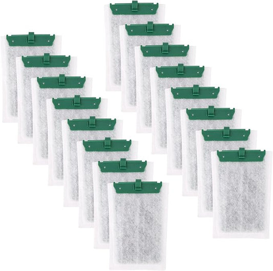 16pcs Medium Replacement Filter Cartridges Compatible with Tetra Whisper Bio-Bag, Fish Tank Parts Accessories for 10i IQ10 PF10 ReptoFilter, 5-10 Gallon Aquarium Filter Cartridges