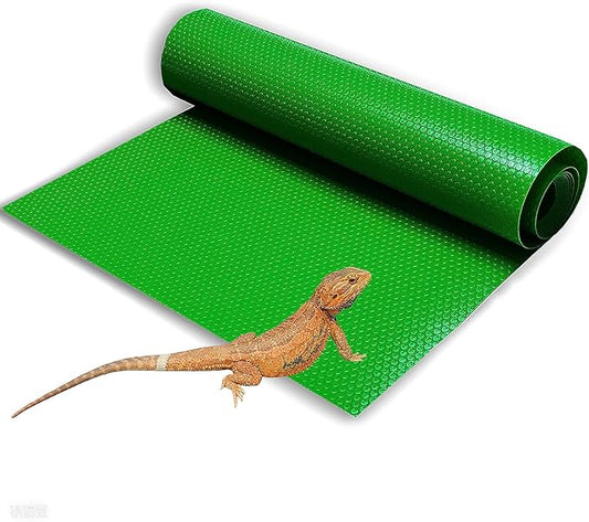 Bearded Dragon Tank Accessories, Reptile Substrate Floor for Bearded Dragon Enclosure 4x2x2, Leopard Gecko Tank Liner Mat for 120 Gallon Reptile Tank, Green