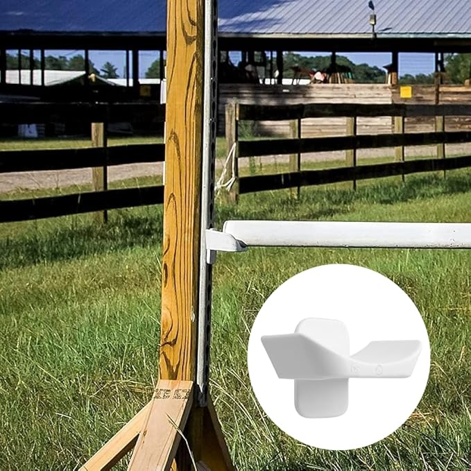 10Pcs Pinless Jump Cups Horse Competition Jump Cups 20mm Horse Jump Cups for Horse Jumper Equestrian Activities