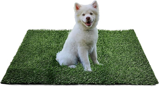 Dog Grass Mat, Synthetic Turf for Indoor/Outdoor Puppy Potty Training Durable, Drainable & Easy-Clean Pet Bathroom Mat for Small to Large Dogs Grass Only (34.6"x22.5")