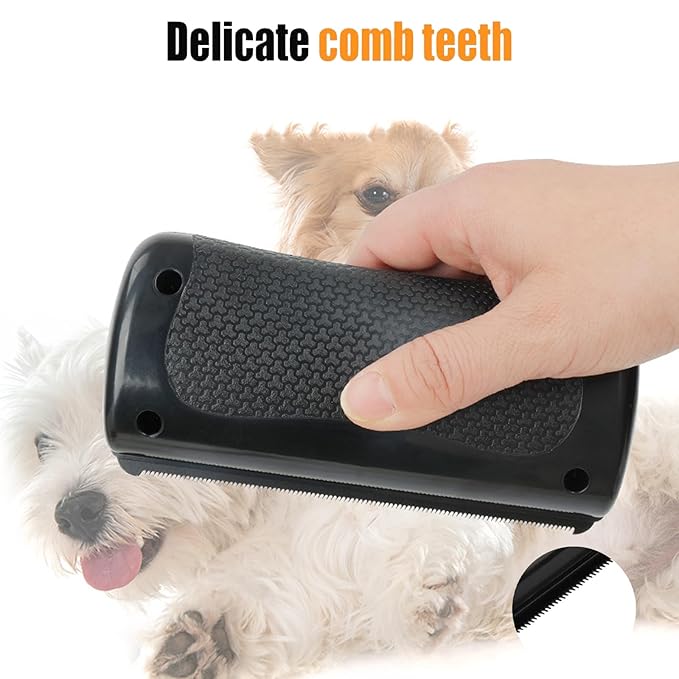 Deshedding Brush - Dog Brush for Shedding & Pet Hair Removal Tool, Double Sided Grooming Brush - Dog & Cat Grooming Supplies for Long Short Hair
