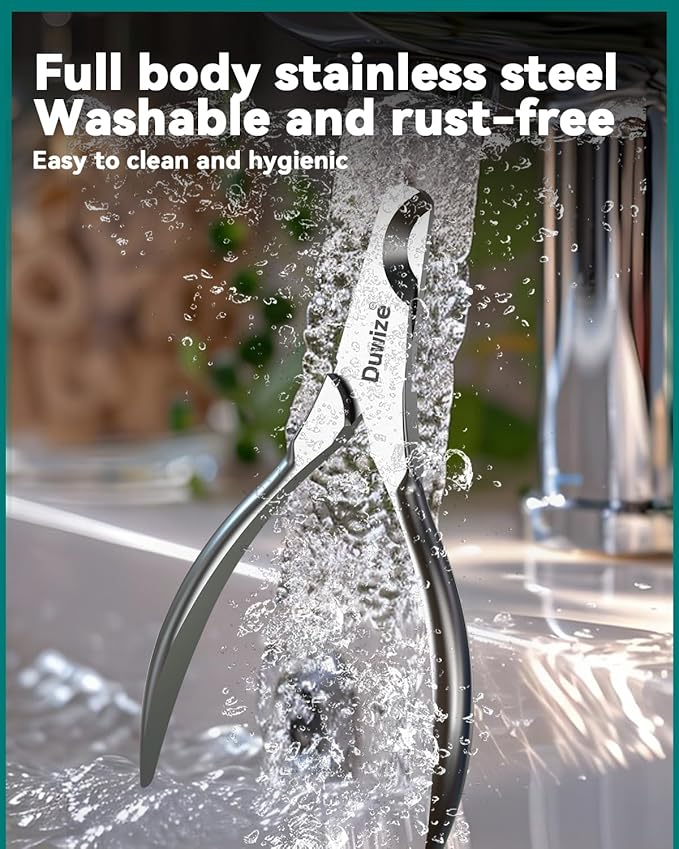 Dog Nail Clippers - All Steel Material, 1.22-Inch Large Opening, Built-in Spring, No Fur Pinch, for Medium to Large Dogs and Cats, Professional Pet Nail Trimmers, with Free Nail File