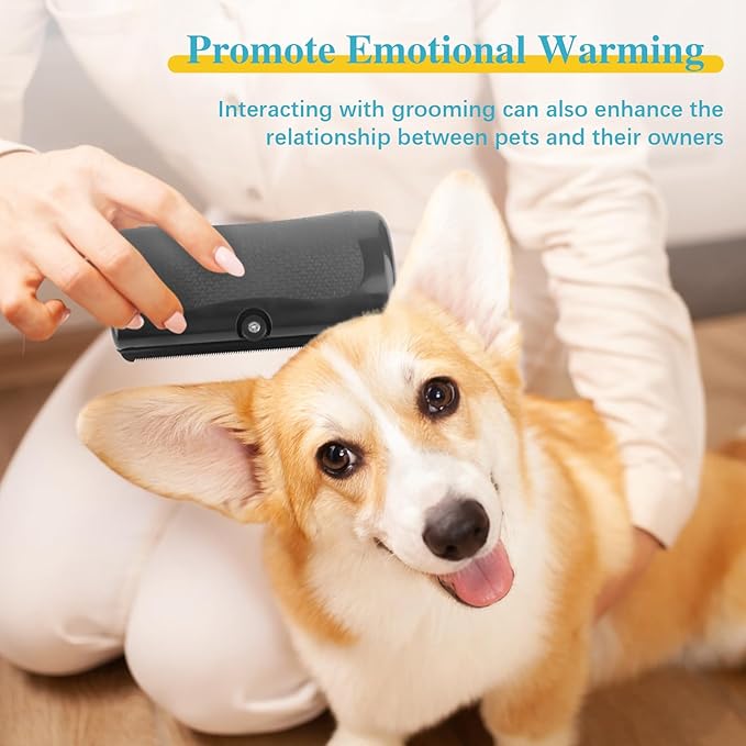 2025 Upgrade Deshedting Dog Brush & Cat Brush - Dog Undercoat Brushs with Comfort Grip, Pet Hair Removal Tool for Shedding - Fits Short Hair Pets (4 Inches)