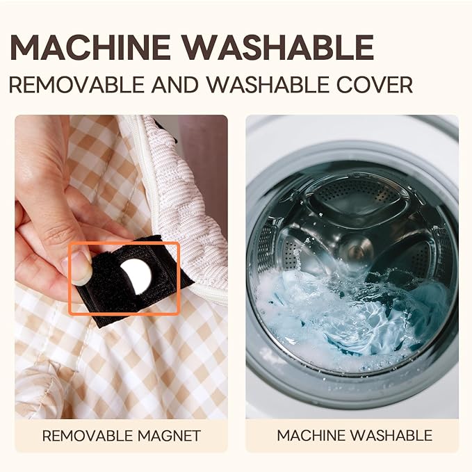 Cooling Cushion for Pets, Removable & Washable Dog Stroller Cushion, Both Side Used Pet Stroller Cushion for Dogs & Cats, Khaki