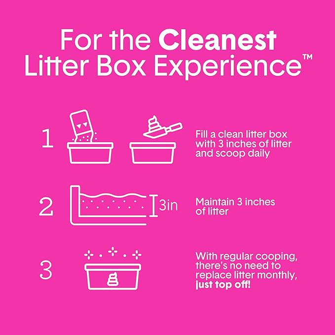 Boxie® Glo™ 30 Day Odor Control Clumping Clay Cat Litter, 40 lb, Multi-Cat, 99.9% Dust-Free, Low Tracking, UV Light Attractant, Superior Clumping for Easy Scooping