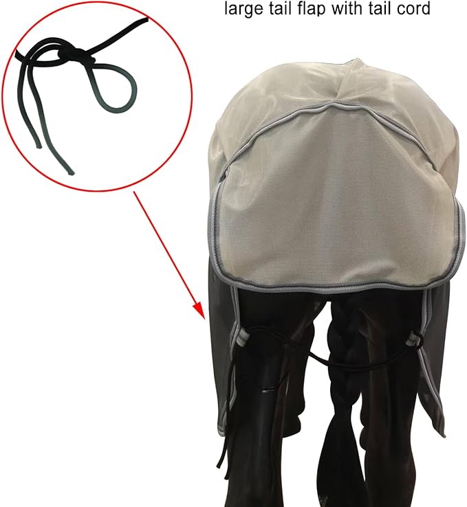 BARN & STABLE Breathable and UV Protective Horse Fly Sheets Tear-Resistant Mesh Fly Sheets for Horse Comfy Equine Summer Sheets with Removable Web Leg Straps