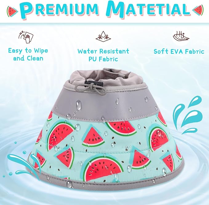 Cat Cone Collar Soft to Stop Licking, Adjustable, Foldable Lightweight Kitten Cones After Surgery Recovery for Cats & Kittens, Cat Cone Alternative (Blue, S)