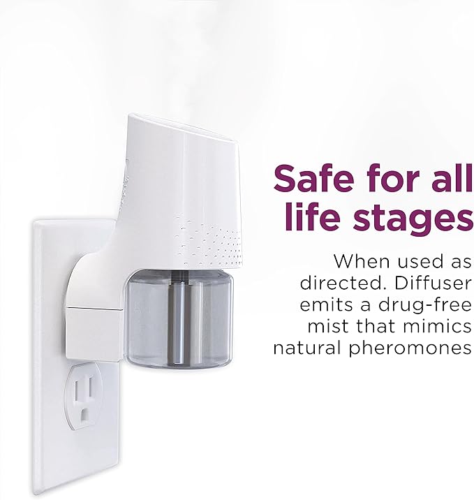 Comfort Zone 3 Pack Cat Calming Diffuser Refills; 30-Day Refills; Pheromones Help Cat Anxiety