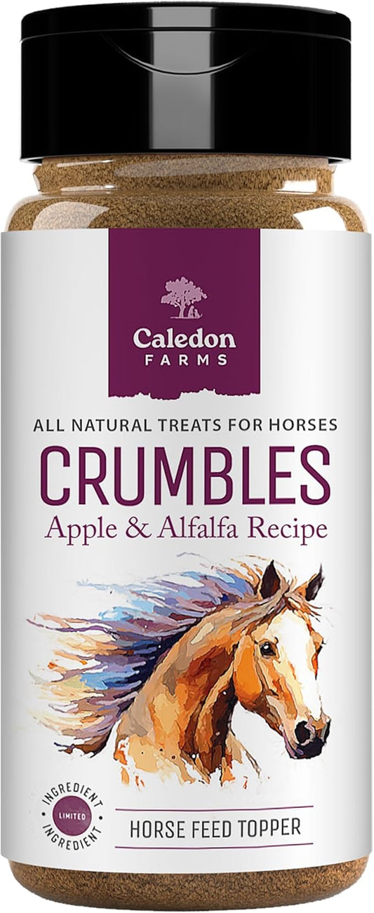 Caledon Farms Crumbles - Apple & Alfalfa Recipe, 10.6oz, Horse Treats