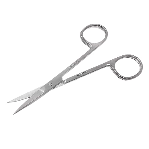 Cynamed Iris Micro Dissecting Precision Lab Scissors, Fine Point Straight - Perfect for Doctors, Nurses, EMS, Students, Education