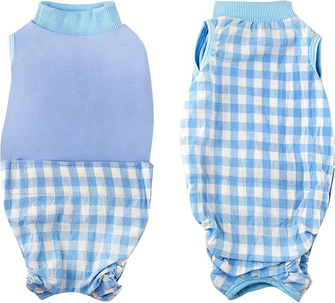 Cat Recovery Suit for Abdominal Wounds or Skin Diseases, Cat Onesie for Cats After Surgery Female Kitten Recovery Suit, Breathable E-Collar Alternative for Cats After Spay Anti Licking Wounds