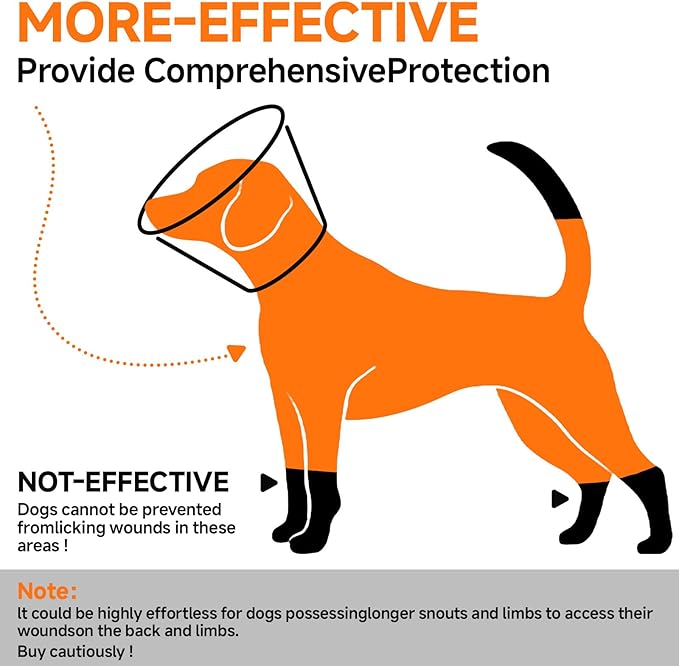 Dog Cone Collar S, Soft Cones for Large Medium Small Dogs,Adjustable Dog Cone Alternative to Stop Licking, Comfy Elizabethan Collar for After Surgery Wound Healing & Hot Spots Orange