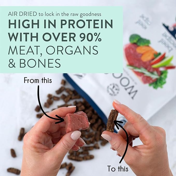 Air Dried Dog Food, Toppers for Dry Food, High Protein, Natural Dog Food, Limited Ingredient Recipe Chicken, 3.5 oz