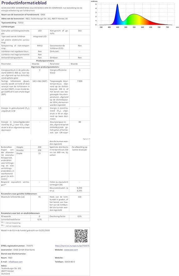 biOrb Flow 30 Acrylic 8-Gallon Aquarium with White LED Lights Modern Tank for Tabletop Display, Black