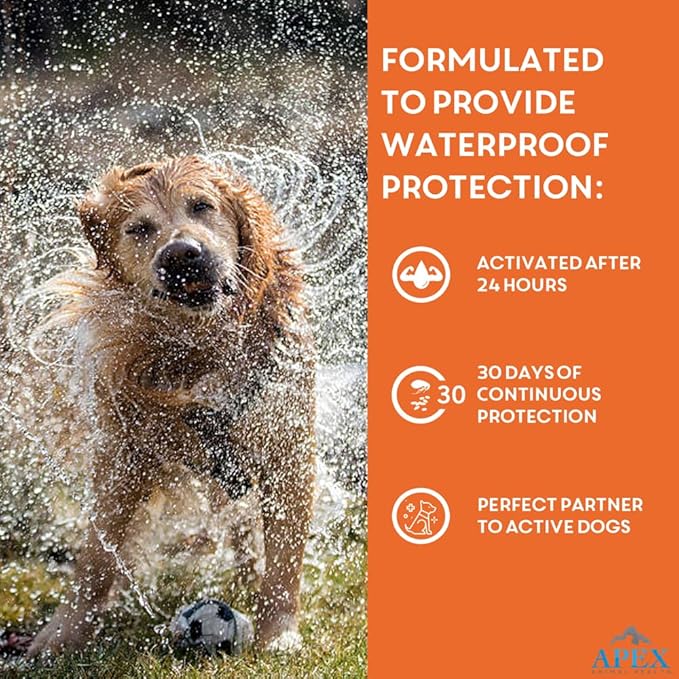 Apex Plus Flea and Tick Prevention for Dogs | Small (5-22 lbs) | 6-Month Supply | Dog Flea and Tick Treatment | 24-Hour Activation, Waterproof, 30-Day Protection