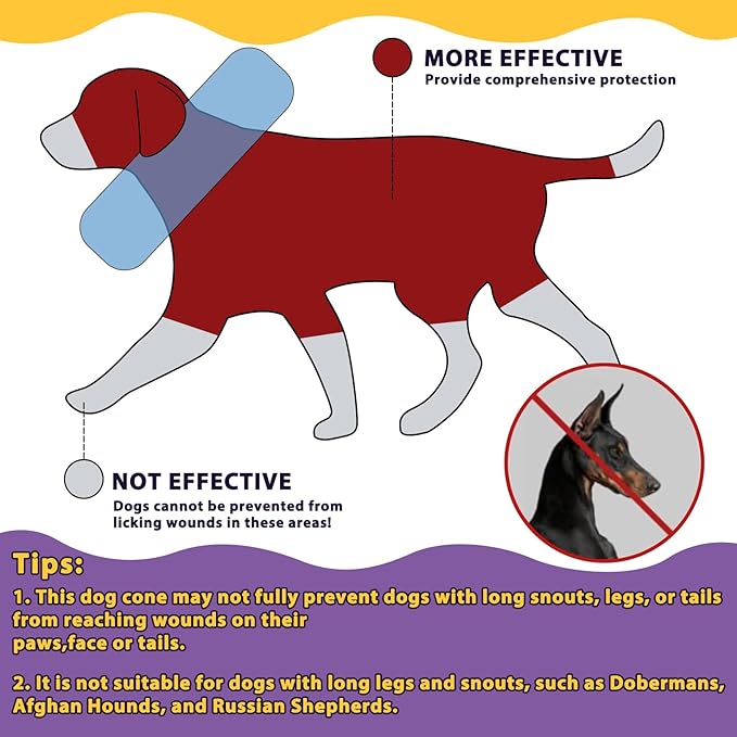 Crazy Felix Soft Donut Cone for Dogs to Stop Licking, French Bulldog Recovery Collar After Surgery Inflatable Cone Alternative for Small Medium Large Dogs, Elizabethan Collar with Boxer Pattern