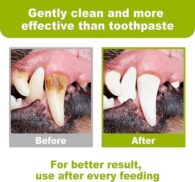 DR.EASY Breath Freshener Dental Finger Wipes 320ct for Dog & Cat, Help Wipe Away Plaque &Tartar, No Added Harsh Chemicals No Brush Formula