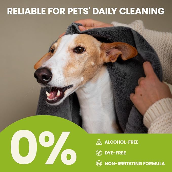 Dog Ear Finger Wipes for Dogs & Cats, 150 Count