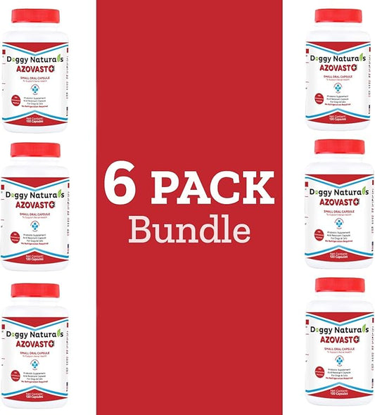 Azovast Plus Kidney Health Supplement for Dogs & Cats, 720ct - NO Refrigeration Required - Help Support Kidney Function & Manage Renal Toxins - Renal Care Supplement Capsule(U.S.A)(720 Caps)