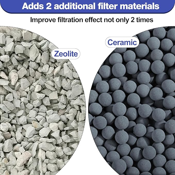 12-Pack Large Replacement Filter Cartridges Compatible with Tetra Whisper Bio-Bag Filters Large Aquarium Filter Cartridges for Whisper 20i/40i /IQ20/30/45/60 PF20/30/40/60 Power Filters