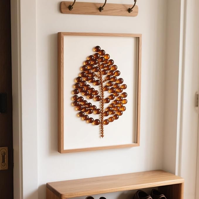 2.16LB Glass Beads Vase Filler Aquarium Gravel Decor Flat Glass Marbles Gems Pebbles Fish Tank Rocks Home Decorative Art Craft - Amber