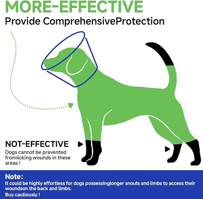 Dog Cone Collar L, Soft Cones for Large Medium Small Dogs,Adjustable Dog Cone Alternative to Stop Licking, Comfy Elizabethan Collar for After Surgery Wound Healing & Hot Spots Blue