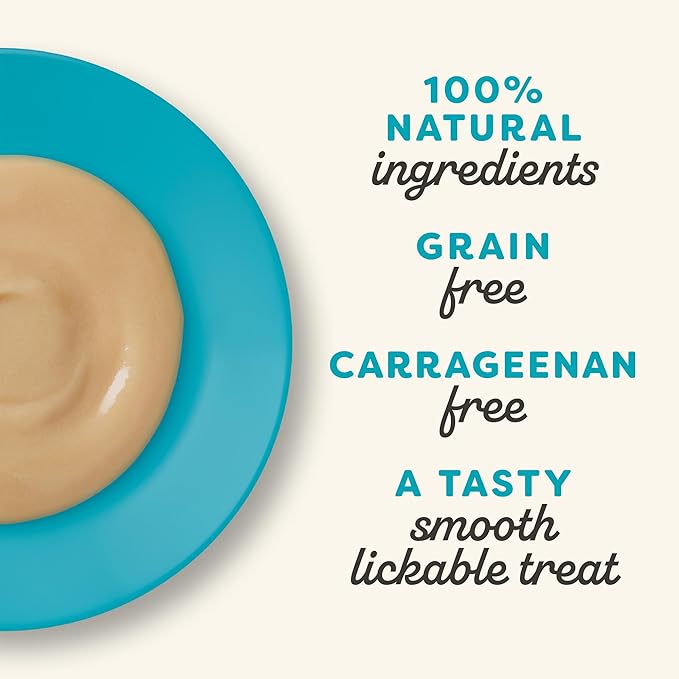 Applaws Lickable Cat Treats, Natural Grain-Free Purée, Limited Ingredient, Fish Squeeze Up Cat Treats (24 x 0.25 oz Sachets)