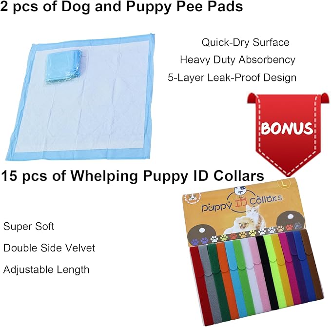 Artilife Dog Whelping Box Pool,Whelping Box for Dogs Birthing,Welping Box Whelping Pen for Puppies Whelping Supplies