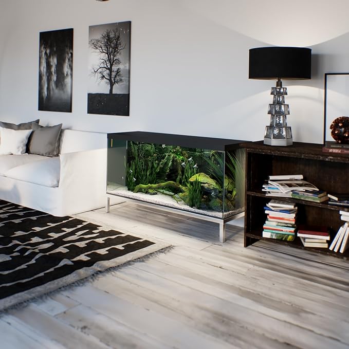 20 in X 60 in. Aquarium Stand | Industrial Style Aluminum Fish Tank Base with Open Frame Design