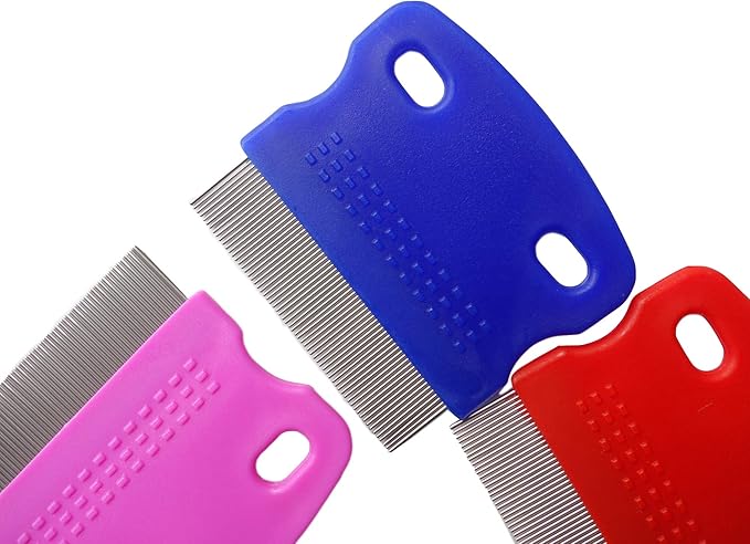 2 Pcs Cat Combs Dogs Grooming Combs Tear Stain Remover, Effectively Removes Crust, Loose Hair, Eye Stain on Pet(Random Color)