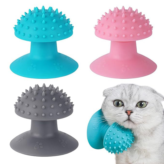 3-Pack Cat Scratcher cat self groomer for Loose Fur Removal, Catnip Massager, Massage Combs for Short & Long Fur Cats and Kittens