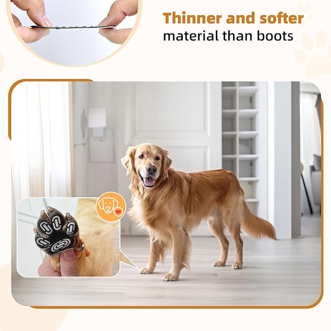 Anti-Slip Dog Paw Protector Pads for Senior Dogs, Dog Paw Adhesive Pads on Hardwood Floor,Senior Pets Essentials with Strong Traction,Puppy Grippers,12 Sets 48 pc XXXL