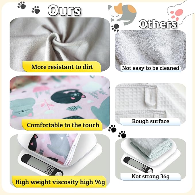 Cat Wrap for Grooming-Premium Cat Grooming Wrap Cat Restraint for Nail Clipping, Self-Adherent Soft Cat Blanket to Wrap Cat Anti-Scratch Anti-Escape Grooming Bag (Pink, L(Within 9lbs))