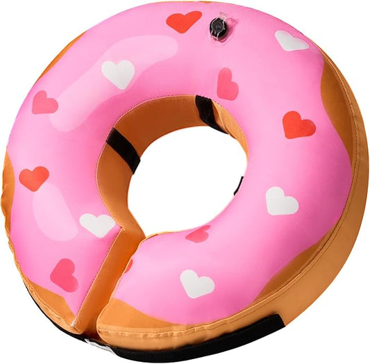 BENCMATE Inflatable Dog Cone Collar Alternative, Soft Dog Cone for Small Medium Large Dogs and Cats, Neck Recovery ECollar Donut Collar After Surgery (Medium, HeartShape)