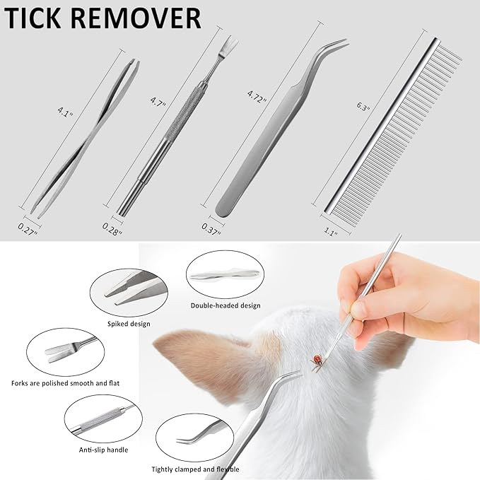 Dog First Aid Kit - Pet First Aid Kit for Dogs and Cats Pet First Aid Supplies for Car Traveling Home