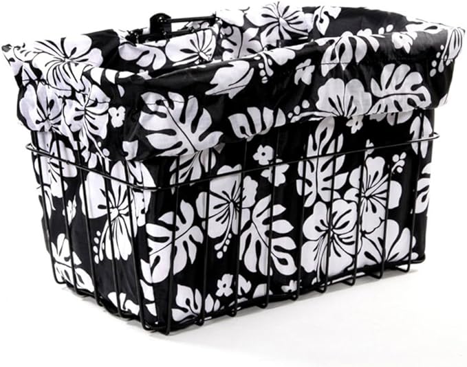 Cruiser Candy Bike Basket Liner Waterproof, Universal Fit for Most Bike Baskets, Stylish 2in1Tote, Bike Basket Cover, EBiKE Front Wire Or Wicker Bike Baskets Fits Up to 15x12x10