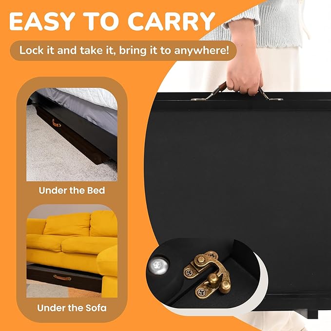 Dog Ramp for Bed, 5 Level Adjustable Dog Ramp for High Beds, Upgrade Rubber Mat High Traction Ramp with Safety Rails, Folding Pet Ramp for Bed, Couch,SUV, Natural Wood Pet Ramp for Small & Old Dogs